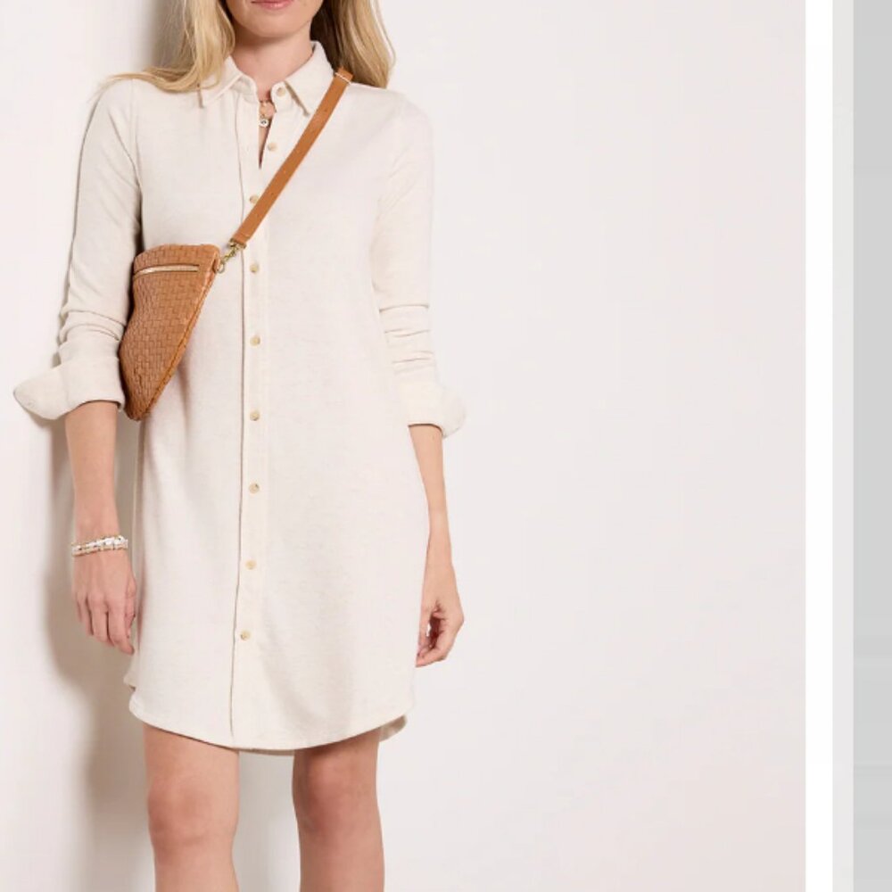 Faherty Legend‎ Sweater Dress Off White M